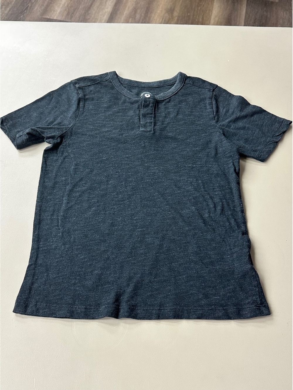Wonder Nation Boys' Short Sleeve Henley Shirt, Size M